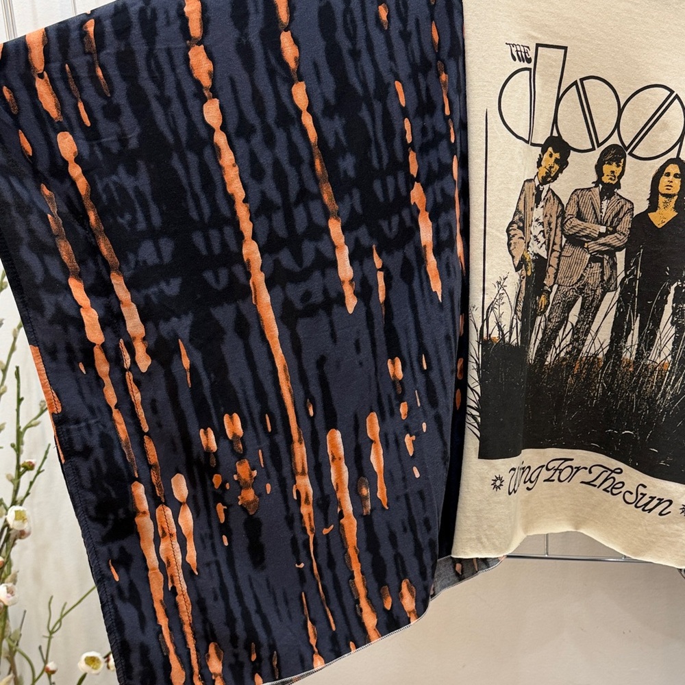 The Doors Graphic upcycled Kimono top - Picture 3 of 4